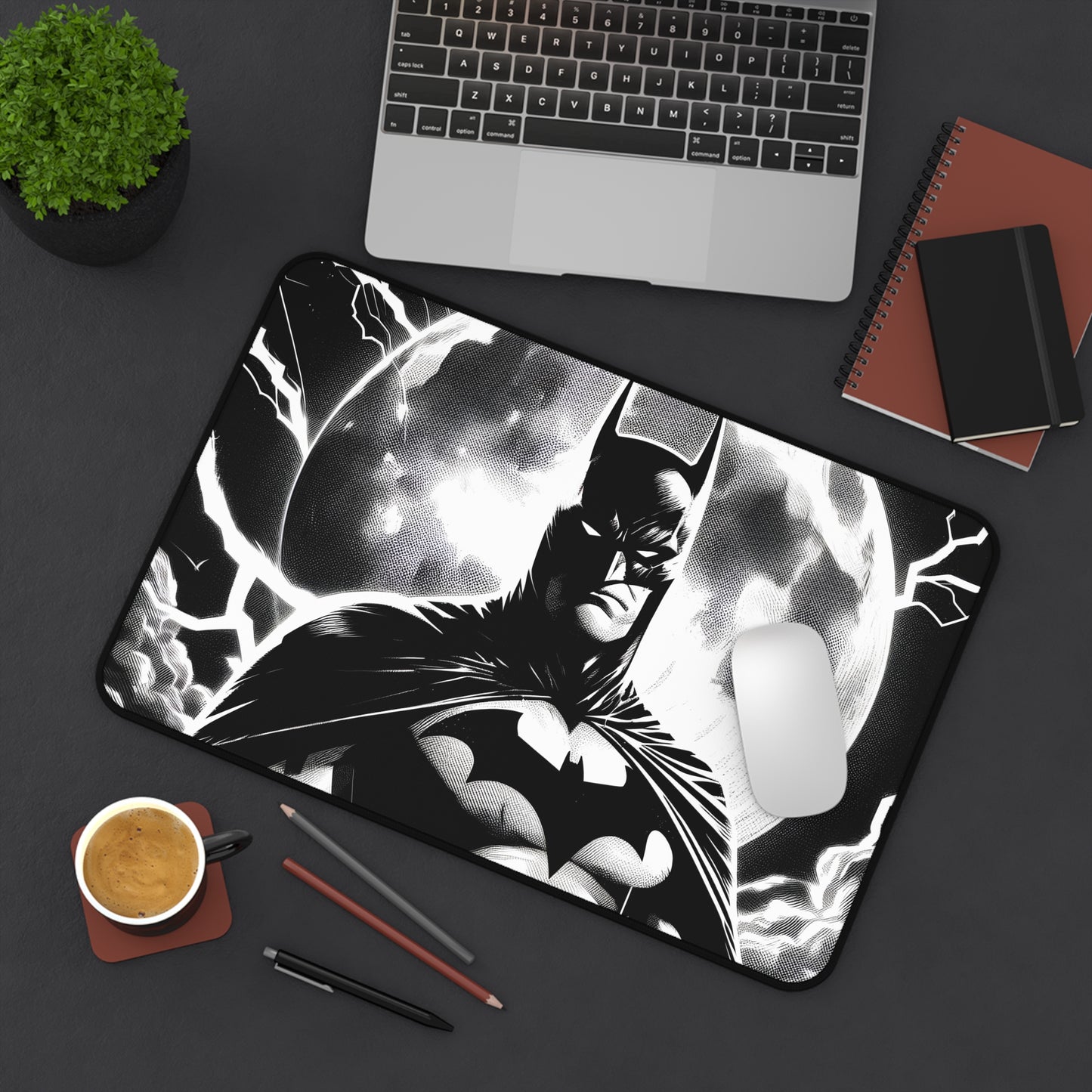 Batman Themed Desk Mat - Stylish Workspace Organizer for Fans
