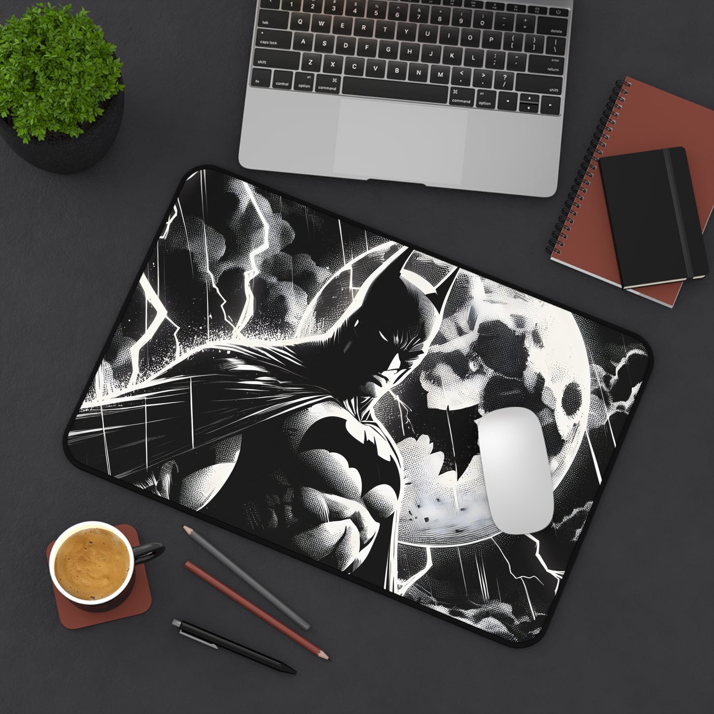 Batman Themed Desk Mat - Stylish Workspace Organizer for Fans