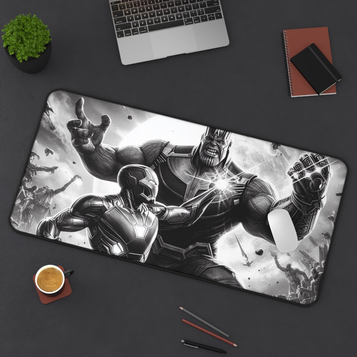 Iron man Vs Thanos Desk Mat - Perfect for Gamers & Fans