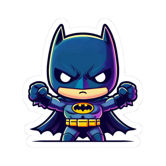 Chibi BATMAN Kiss-Cut Stikcers - Fun Fantasy Character Decal
