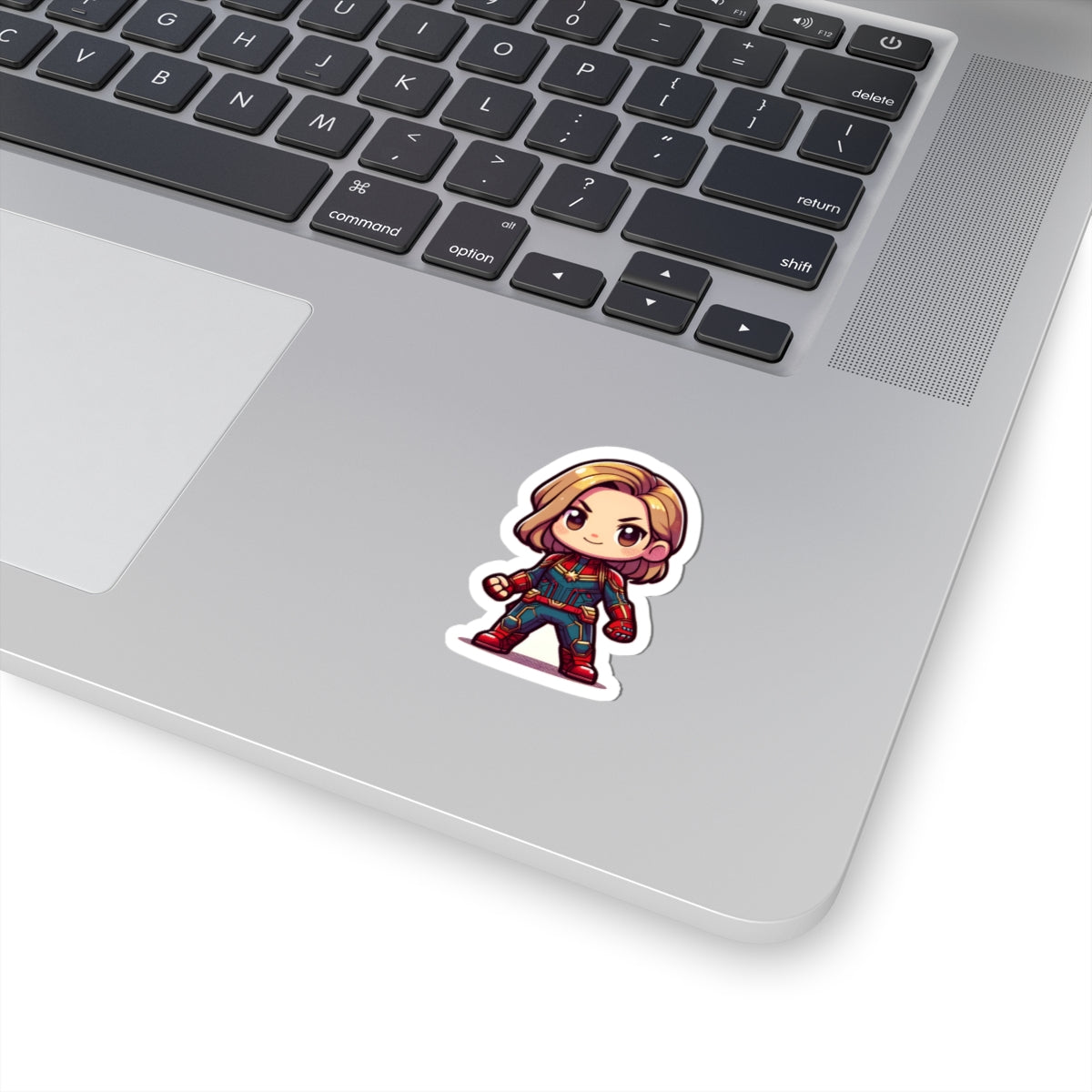 Chibi CAPTAIN MARVEL Kiss-Cut Stikcers - Fun Fantasy Character Decal