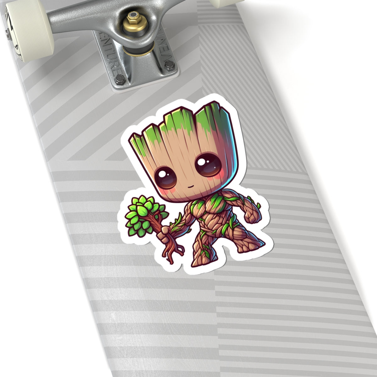 Chibi GROOT Kiss-Cut Stikcers - Fun Fantasy Character Decal