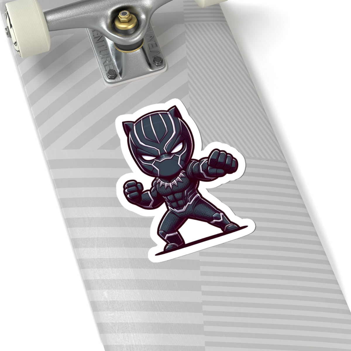 Chibi BLACK PANTHER Kiss-Cut Stikcers - Fun Fantasy Character Decal