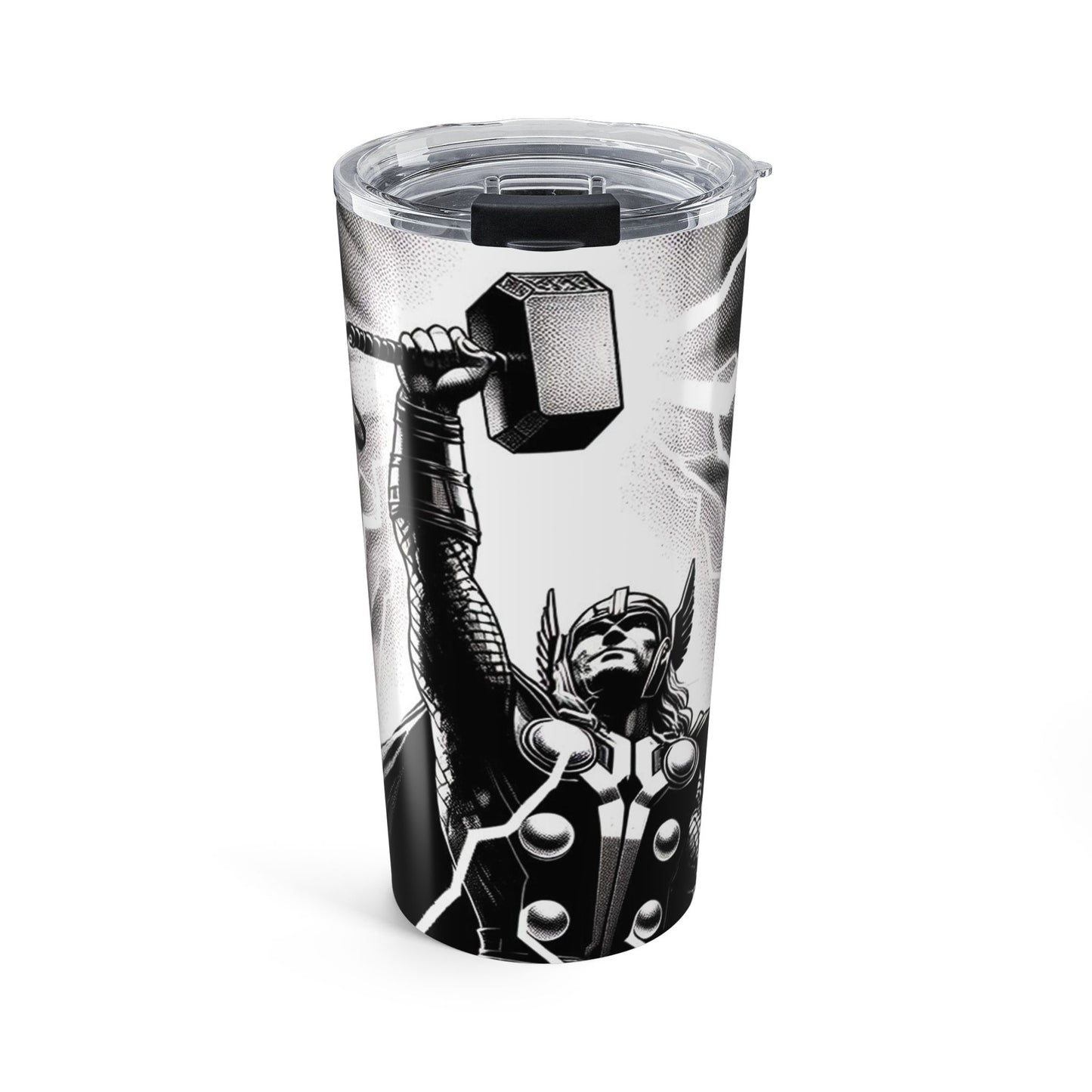 Thor Lightning 20oz Tumbler — Marvel-Inspired Hammer & Storm Travel Cup