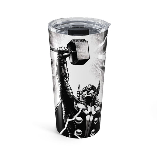 Thor Lightning 20oz Tumbler — Marvel-Inspired Hammer & Storm Travel Cup