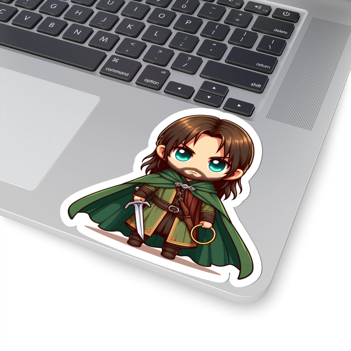 Chibi ARAGON Kiss-Cut Stikcers - Fun Fantasy Character Decal