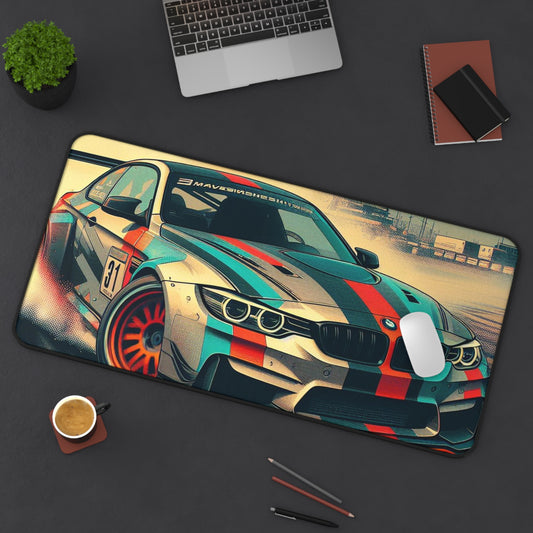 Racing-Inspired Desk Mat - Speed Vibes for Car Enthusiasts