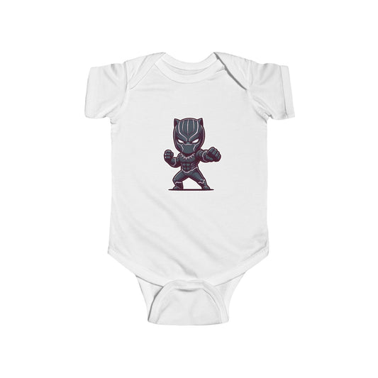 Superhero Infant Bodysuit - Cute Black Panther Design for Baby