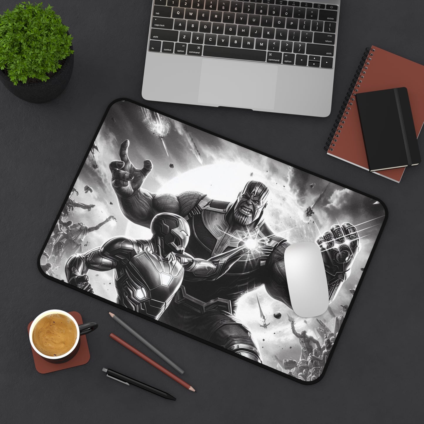 Iron man Vs Thanos Desk Mat - Perfect for Gamers & Fans