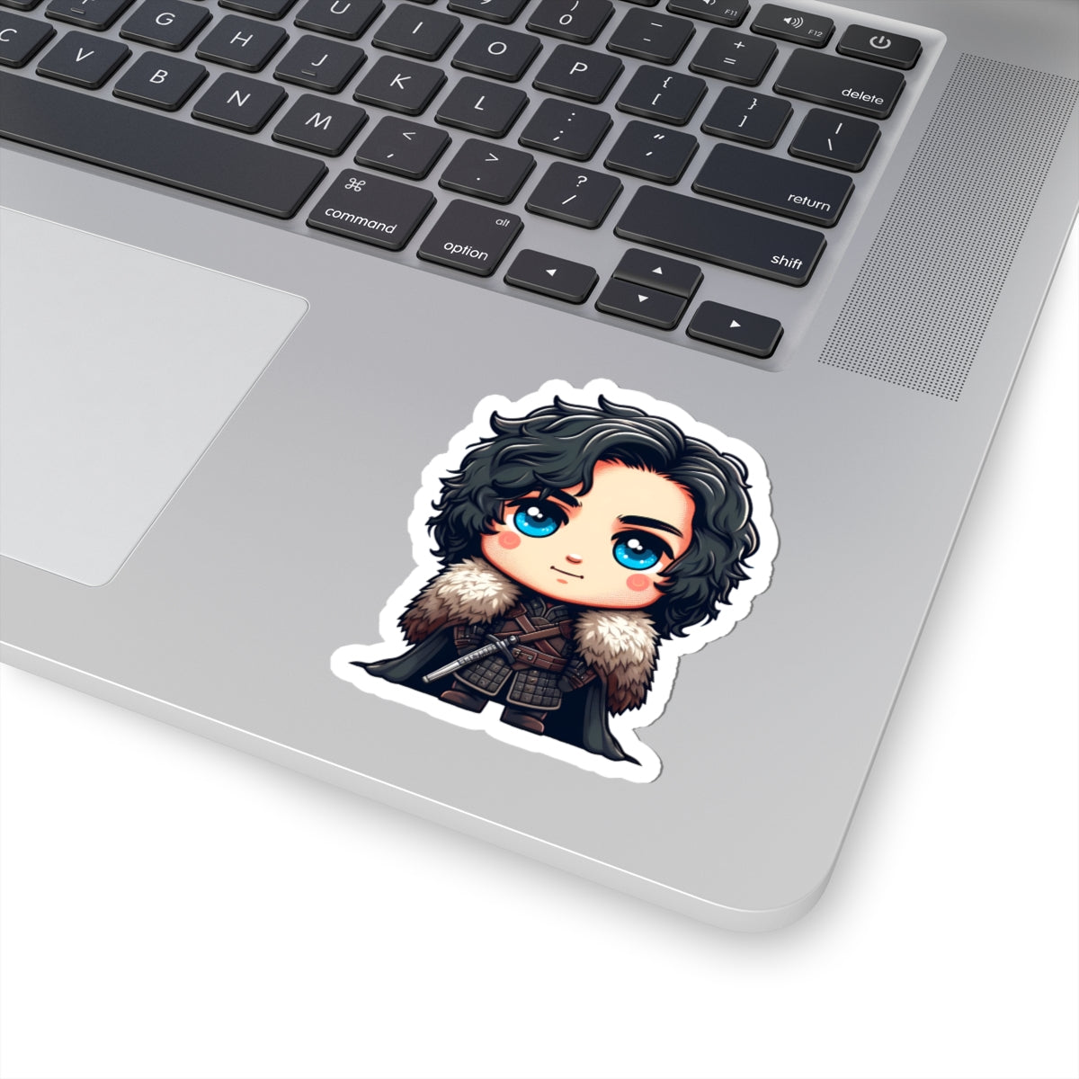 Chibi JON SNOW Kiss-Cut Stikcers - Fun Fantasy Character Decal