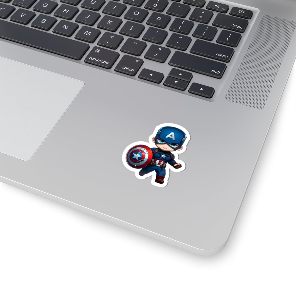Chibi CAPTAIN AMERICA Kiss-Cut Stikcers - Fun Fantasy Character Decal