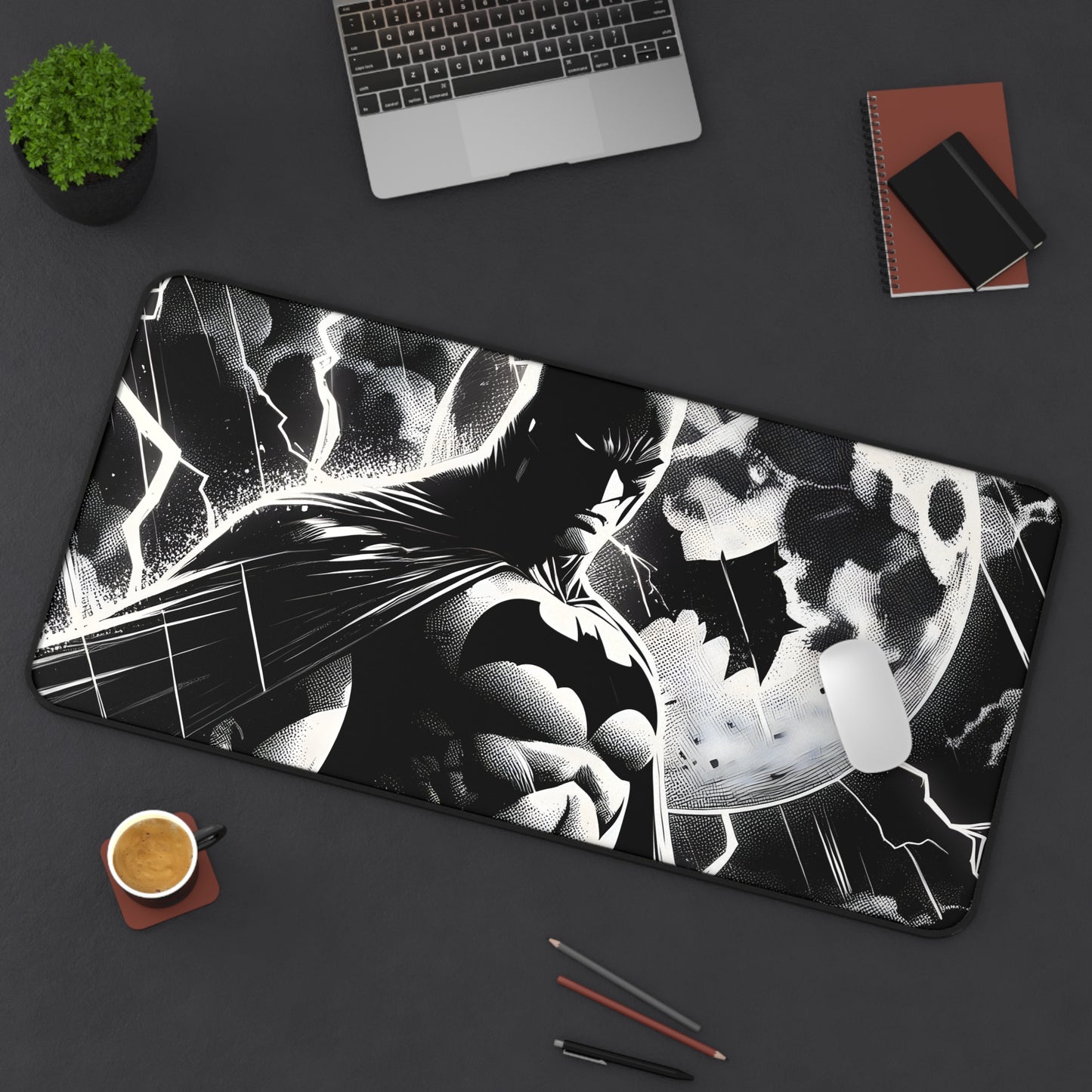 Batman Themed Desk Mat - Stylish Workspace Organizer for Fans