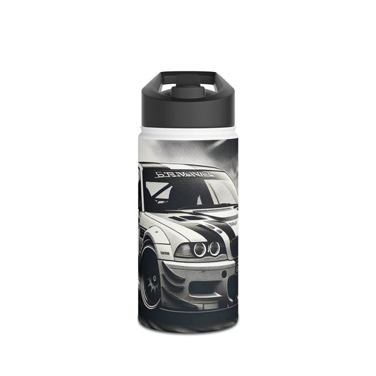 Racing Car Stainless Steel Water Bottle — Drift & Turbo Graphic