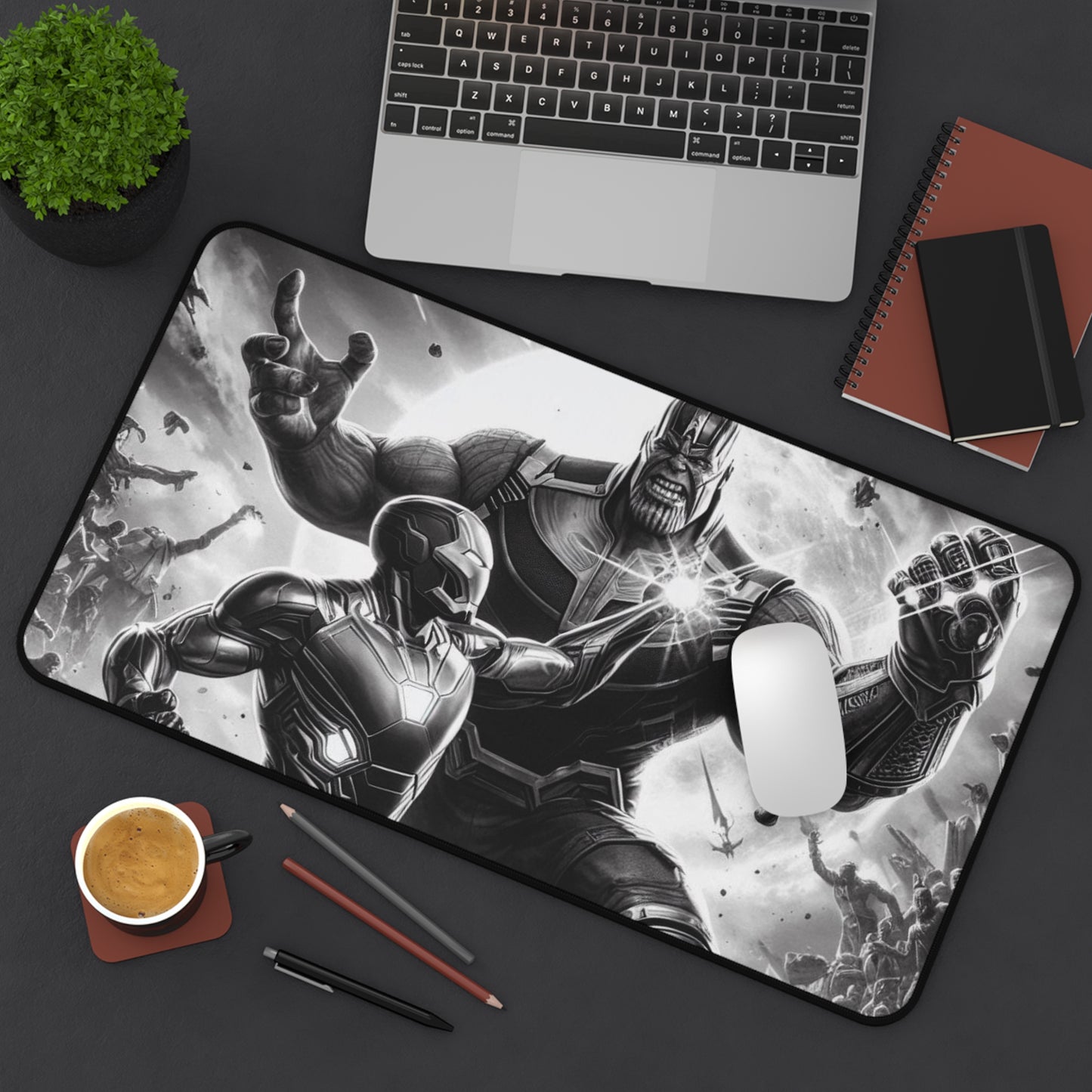 Iron man Vs Thanos Desk Mat - Perfect for Gamers & Fans