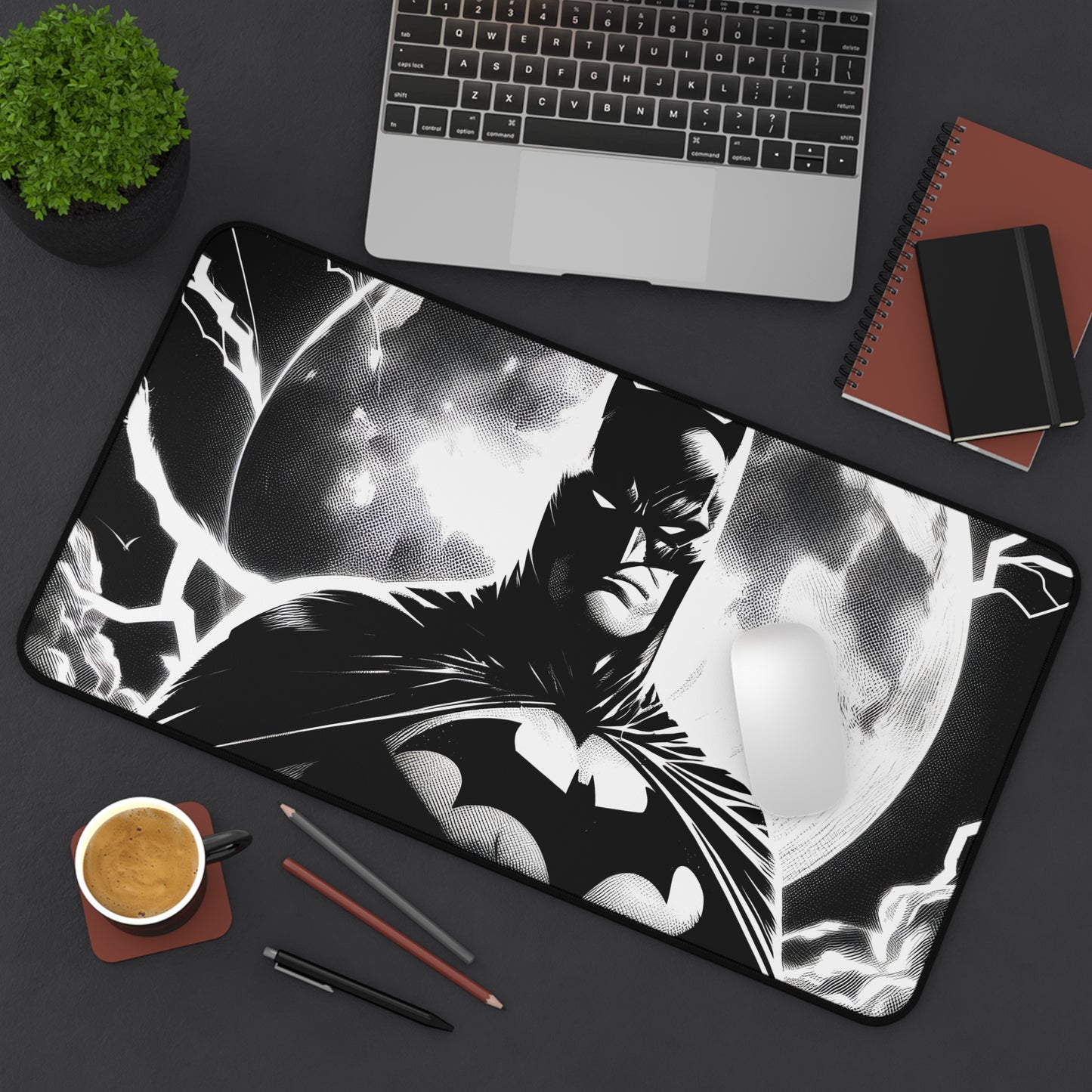 Batman Themed Desk Mat - Stylish Workspace Organizer for Fans