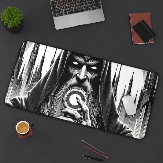 Evil Gandalf Desk Mat - Gothic Office Decor & Gaming Accessory