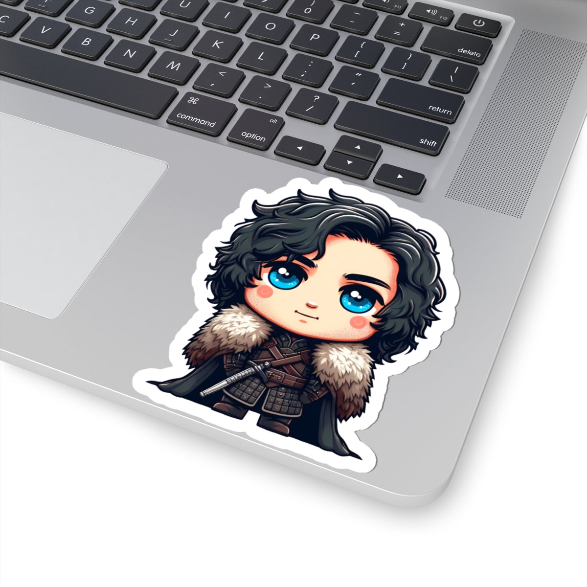 Chibi JON SNOW Kiss-Cut Stikcers - Fun Fantasy Character Decal
