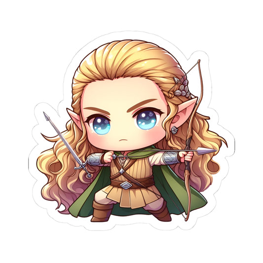 Chibi LEGOLAS Kiss-Cut Stikcers - Fun Fantasy Character Decal