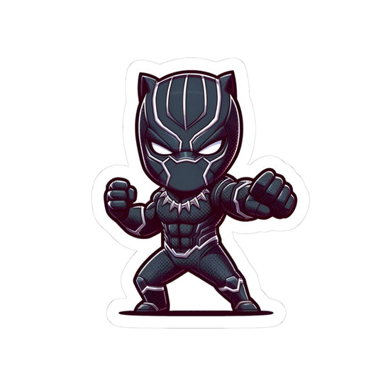 Chibi BLACK PANTHER Kiss-Cut Stikcers - Fun Fantasy Character Decal