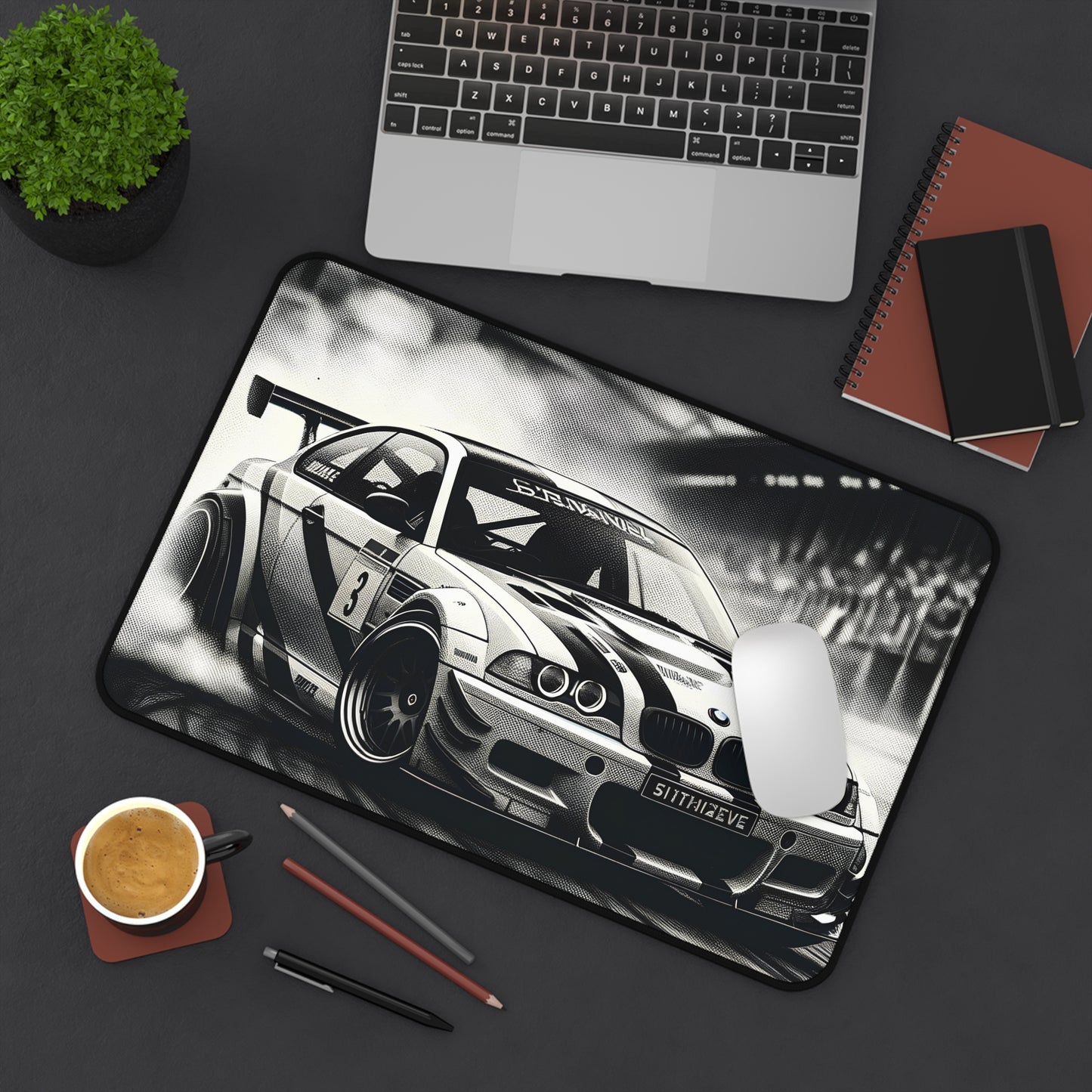 Racing-Inspired Desk Mat - Perfect for Car Enthusiasts & Gamers