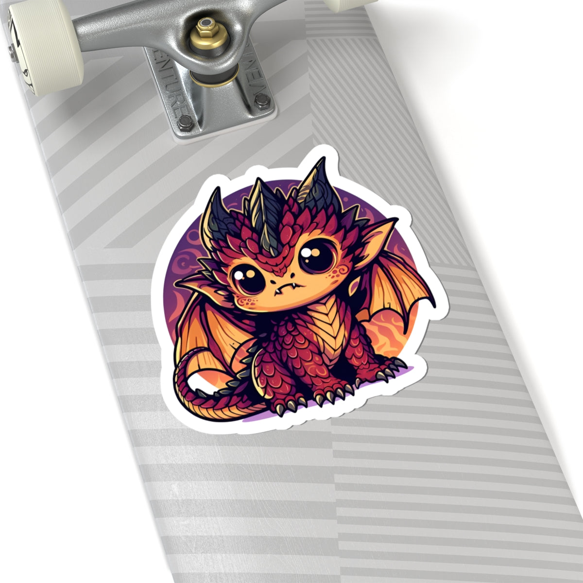 Chibi DRAGON SMAUG Kiss-Cut Stikcers - Fun Fantasy Character Decal